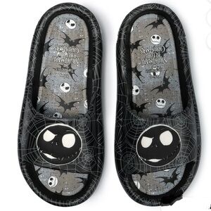 Ground Up Nightmare Before Christmas Men’s Black Slide Sandals Size 11 New w/t